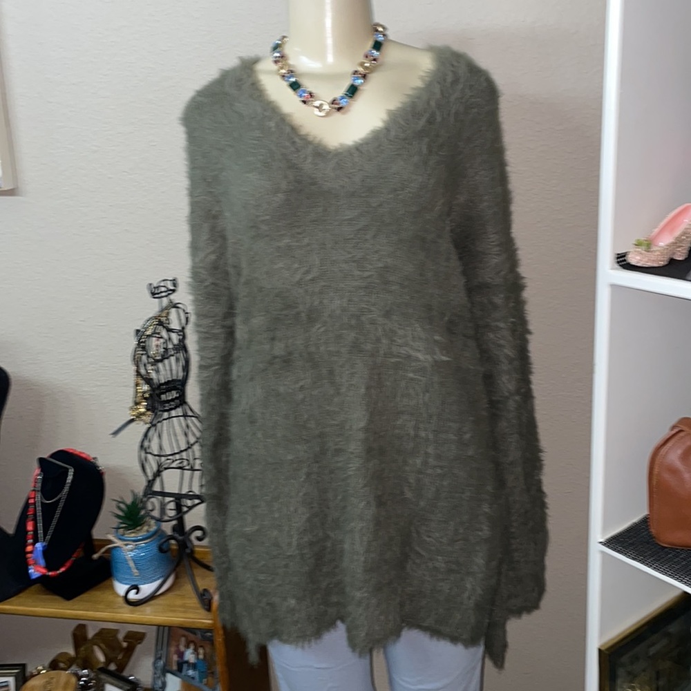 Ruby Moon Soft Green L/Xl Oversized Sweater - image 2